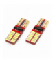 Żarówki LED CANBUS 24SMD 4014 T10e W5W White 12V 24V AMiO 01287