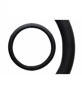 Pokrowiec skórzany perforowany nakładka na kierownicę samochodową M 37-39cm AMiO 01766