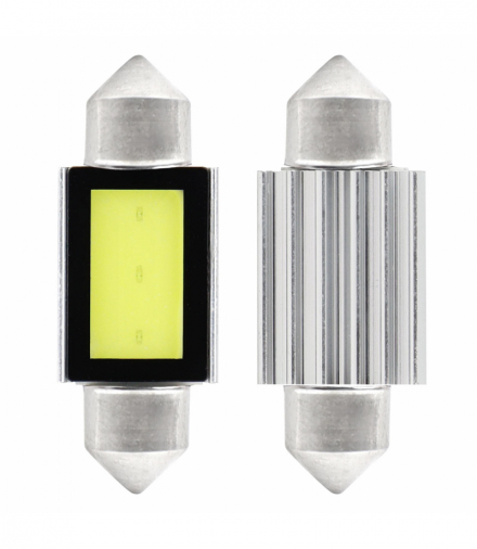 Żarówki LED CANBUS COB3 Festoon C5W C10W C3W 36mm White 12V AMiO 01639