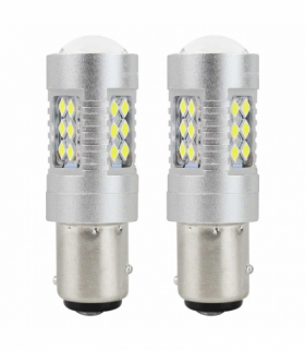 Żarówki LED CANBUS 3030 24SMD 1157 BAY15D P21/5W White 12V 24V AMiO 01438