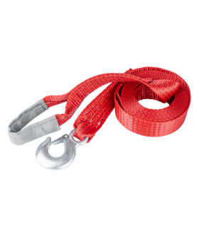 Lina holownicza linka do holowania taśmowa 7500 kg 50 mm 5 m hak + ucho PAS-KAM 02014