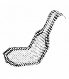 Mata na fotel samochodowy koralikowa koraliki AMiO 01124