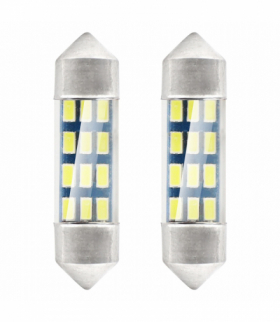 Żarówki LED STANDARD 3014 12SMD Festoon C5W C10W C3W 36mm White 12V AMiO 01090