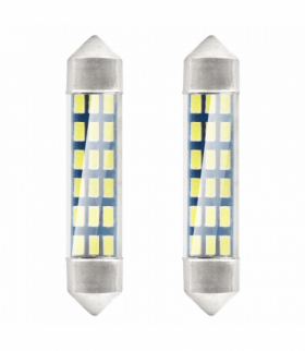 Żarówki LED STANDARD 3014 18SMD Festoon C5W C10W C3W 41mm White 12V AMiO 01092