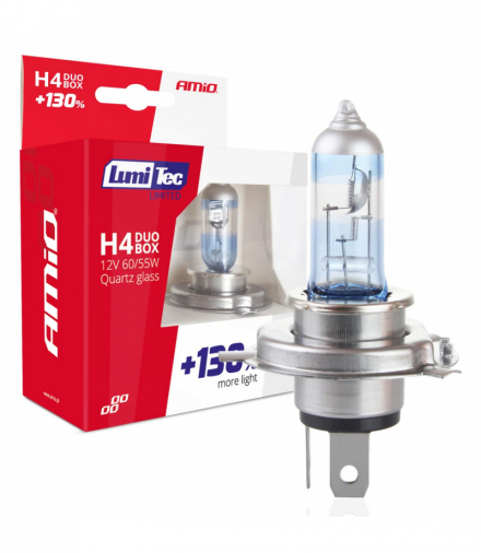 Żarówki halogenowe H4 12V 60/55W LumiTec LIMITED +130% DUO AMiO 01405
