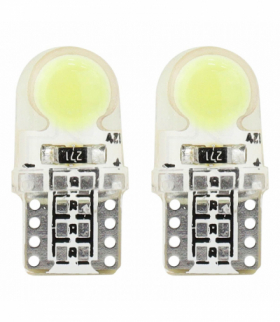 Żarówki LED STANDARD White W5W T10e COB 12V AMiO 01441