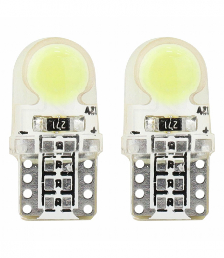 Żarówki LED STANDARD White W5W T10e COB 12V AMiO 01441