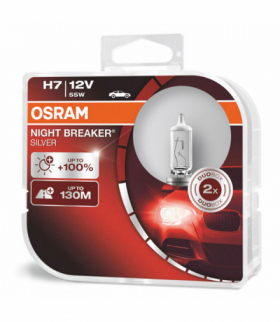 Żarówki halogenowe H7 12V NIGHT BREAKER SILVER +100% /2szt/ Osram O-64210NBS-HCB