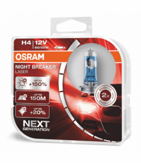 Żarówki halogenowe Osram H4 12V 60/55W P43t NIGHT BREAKER LASER +150% /2 szt./ Osram O-64193NL-HCB