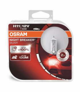 Żarówki halogenowe Osram H11 12V 55W PGJ19-2 NIGHT BREAKER SILVER+100% /2szt./ Osram O-64211NBS-HCB
