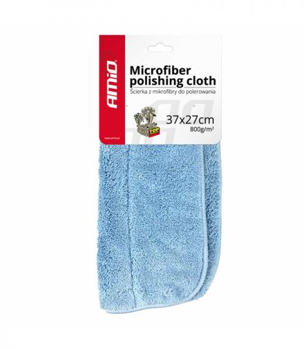 Ściereczka ręcznik do polerowania samochodu z mikrofibry 37x27 cm 800g/m2 AMiO 01620
