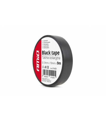 Taśma izolacyjna czarna szkot pcv AMiO 01429
