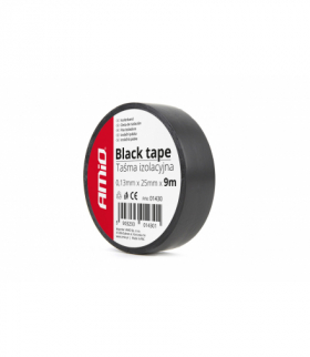 Taśma izolacyjna czarna szkot 25mm x 9m AMiO 01430