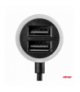 Ładowarka samochodowa PCH PRO-01 microUSB + 2x USB 2.4A 12V 24V AMiO 02056