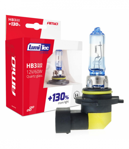 Żarówki halogenowe HB3 12V 60W LumiTec LIMITED +130% DUO AMiO 02103