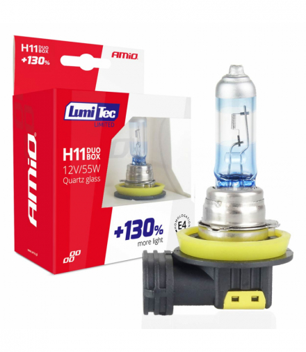 Żarówki halogenowe H11 12V 55W LumiTec LIMITED +130% DUO AMiO 02105