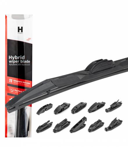 Pióro wycieraczki AMiO Hybrid multiconnect 24" 600mm 60cm 11 adapterów AMiO 02211