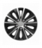 Kołpak samochodowy czarno srebrny ze śrubami chrom Rapide NC 14" cali Versaco 10058
