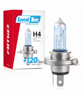 Żarówka halogenowa H4 12V 60/55W LumiTec Super White +120% AMiO 02137