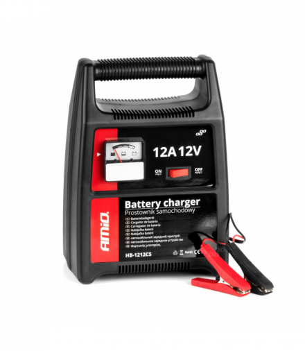 Prostownik ładowarka do akumulatora 12A 12V SBC-12A AMiO 02089