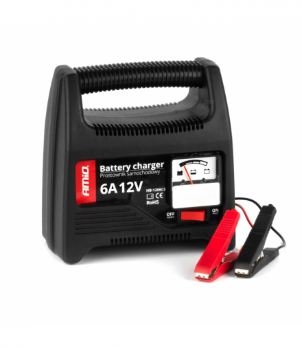 Prostownik ładowarka do akumulatora 6A 12V SBC-6A AMiO 02085
