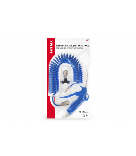 Pistolet do przedmuchiwania zestaw pneumatyczny 10ATM AMiO 02158