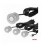 Zestaw czujników parkowania czujniki cofania MAX LED 4 sensory srebrne AMiO 02288