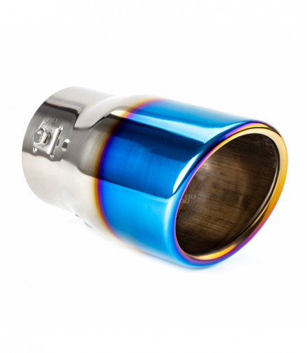 Końcówka tłumika wydechu stal nierdzewna MT 007BLC opalana AMiO 02198