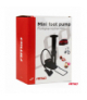 Pompka nożna MINI PU03 metalowa z manometrem AMiO 02147
