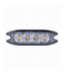 Lampa błyskowa ostrzegawcza płaska 4 LED R65 R10 12-24V AMiO 02298