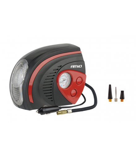Kompresor samochodowy pompka 12V LED ACOMP-08 AMiO 02182