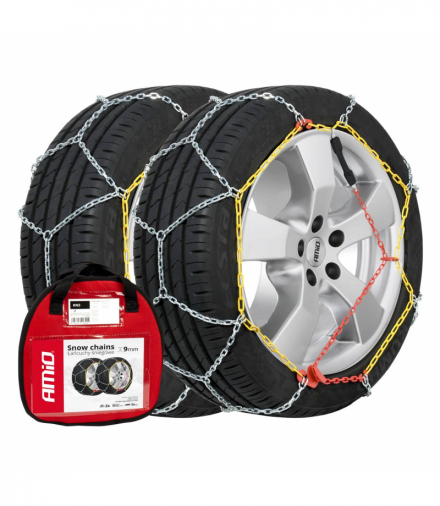 Łańcuchy śniegowe Ö-Norm 9mm + BAG KNS-70 AMiO 02316
