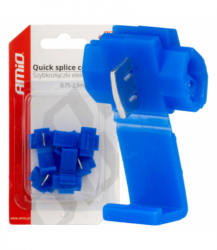 Szybkozłączki elektryczne 0,75-2,5mm2 15A 5 szt. blister AMiO 02341