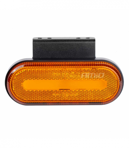 Lampa obrysowa LED OM-01-O owalna pomarańczowa AMiO 02374