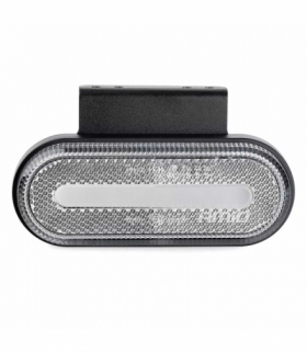 Lampa obrysowa LED OM-01-W owalna biała AMiO 02375