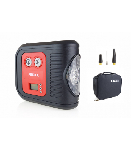 Kompresor samochodowy cyfrowy LED LCD 12V ACOMP-10 AMiO 02380
