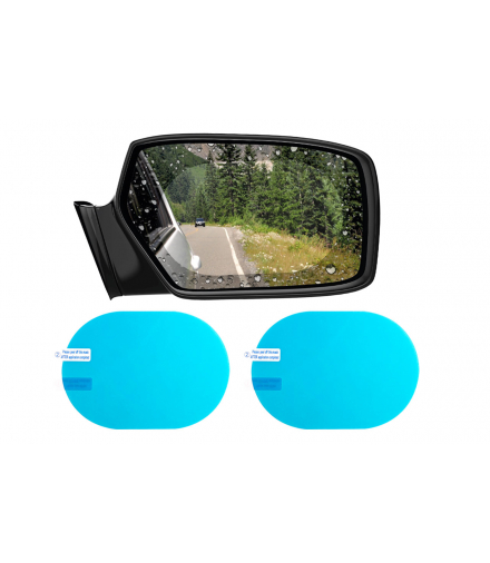 Folia naklejka przeciwdeszczowa na lusterka samochodu 2szt AMiO 02378