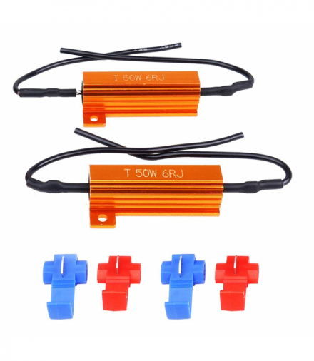 Rezystor CANBUS opornik do żarówek LED 6Ohm 50W 2 szt. AMiO 02452