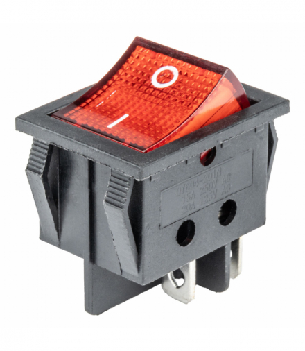 Włącznik przełącznik prostokątny podświetlany AMiO 02462