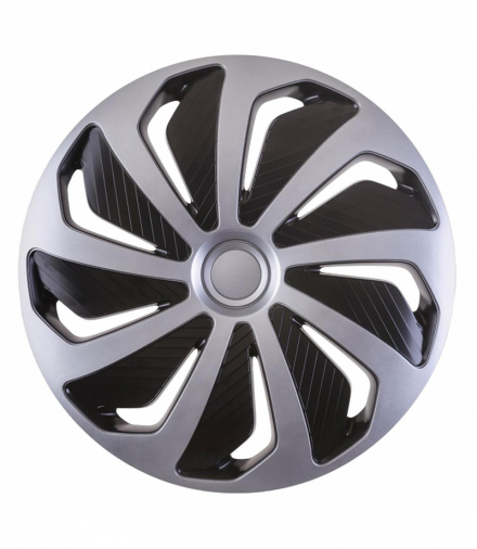 Kołpak samochodowy czarno srebrny Wind 14" cali Versaco 10670