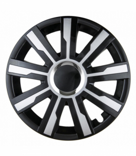 Kołpak samochodowy czarno srebrny MIRAGE 14" cali Leoplast L58200