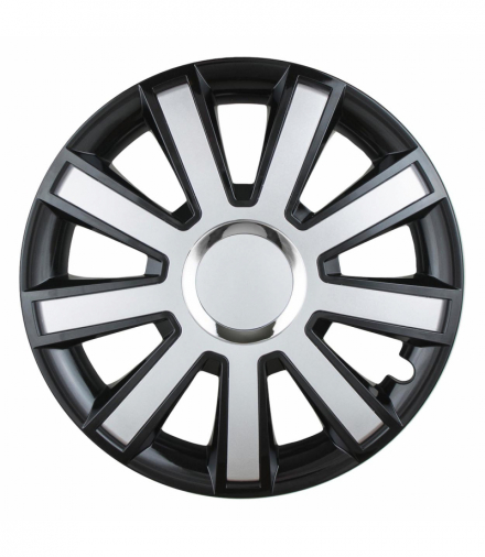 Kołpak samochodowy Flash 14" cali czarno-srebrny Leoplast L07100