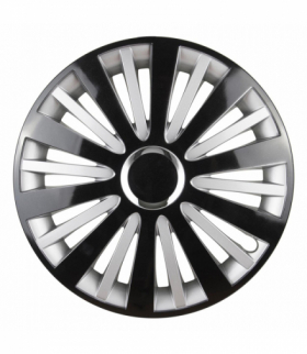 Kołpak samochodowy Falcon 16" cali czarno-srebrny Leoplast L58118