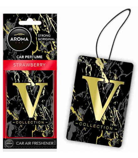 Odświeżacz powietrza AROMA CEL. V-COLLECTION Strawberry Aroma Car A83554