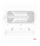 Lampa tylna zespolona LED RCL-01-L dynamiczna lewa AMiO 02472
