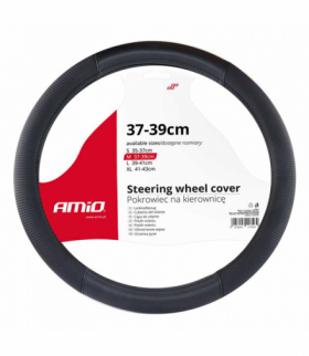 Pokrowiec nakładka na kierownicę samochodową M 37-39cm SWC-23-M AMiO 02561
