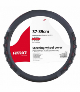 Pokrowiec nakładka na kierownicę samochodową M 37-39cm SWC-25-M AMiO 02562