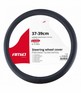 Pokrowiec nakładka na kierownicę samochodową M 37-39cm SWC-27-M AMiO 02564