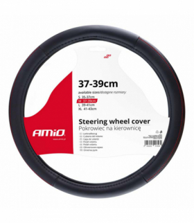 Pokrowiec nakładka na kierownicę samochodową M 37-39cm SWC-28-M AMiO 02565