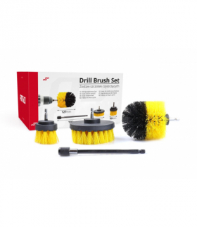 Szczotki czyszczące sprzątające na wiertarkę wkrętarkę zestaw 4 szt. AMiO 02592